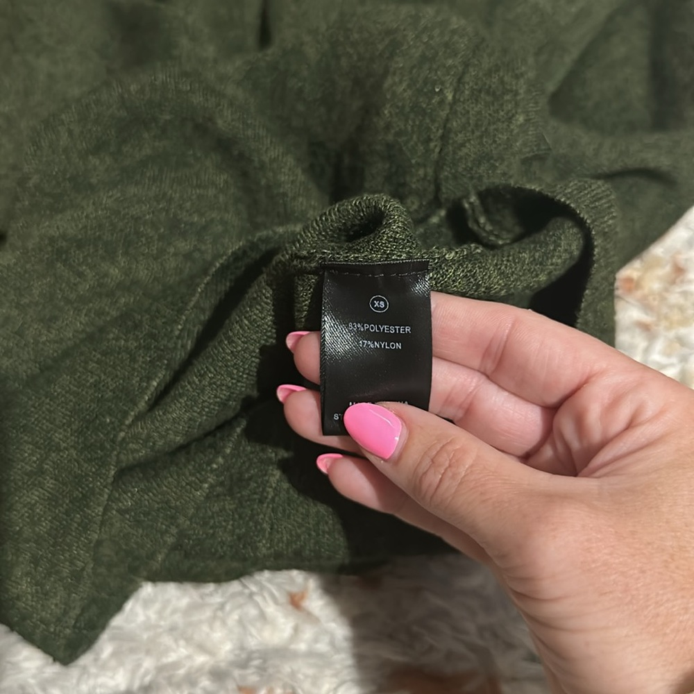 Fashion Nova Dark Green Long Sleeve Dress - Picture 2 of 3